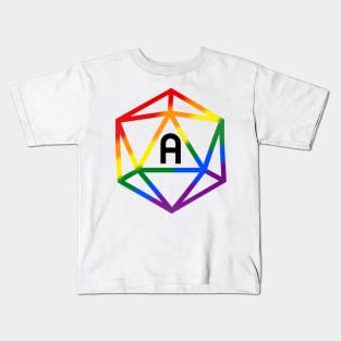 Asexual Aromantic Agender Pride Rainbow Dice Kids T-Shirt